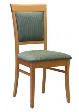 Rimini SP Side Chair C411. Stained Timber. Any Fabric Colour